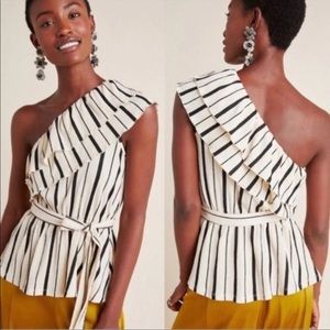 Anthropologie one shoulder top - never worn